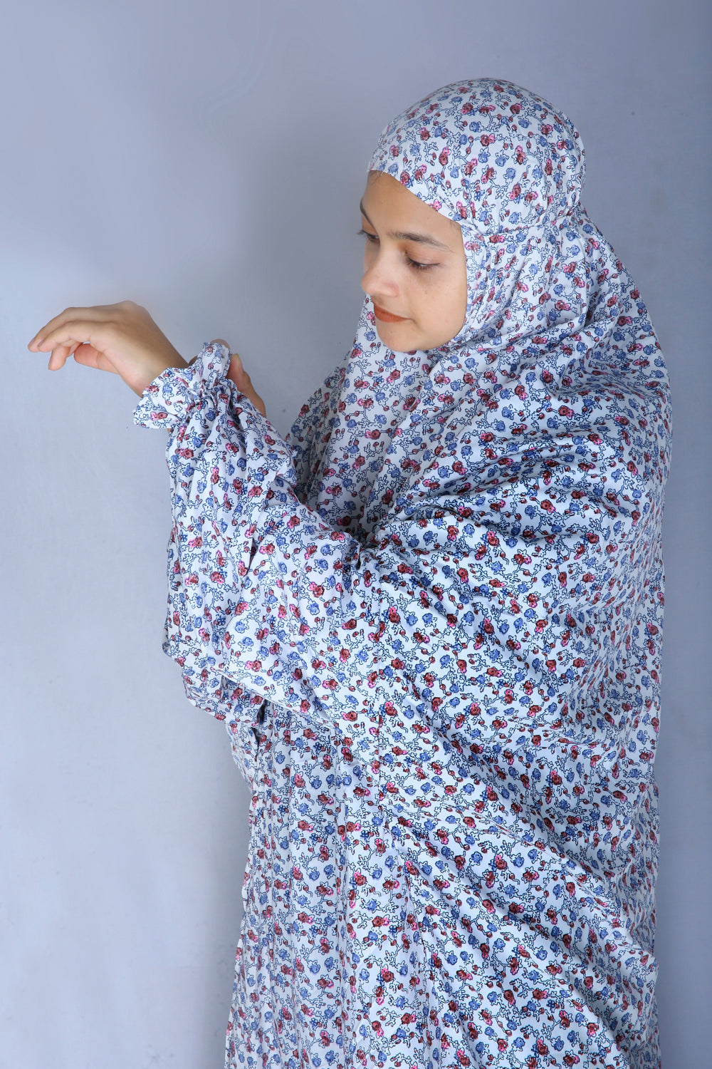 Crepe Prayer Dress / Salah Dress / Prayer Abaya(Color Print)