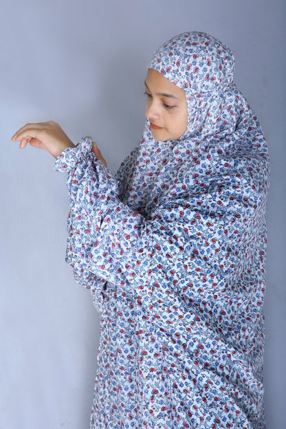 Crepe Prayer Dress / Salah Dress / Prayer Abaya(Color Print)
