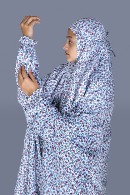 Crepe Prayer Dress / Salah Dress / Prayer Abaya(Color Print)