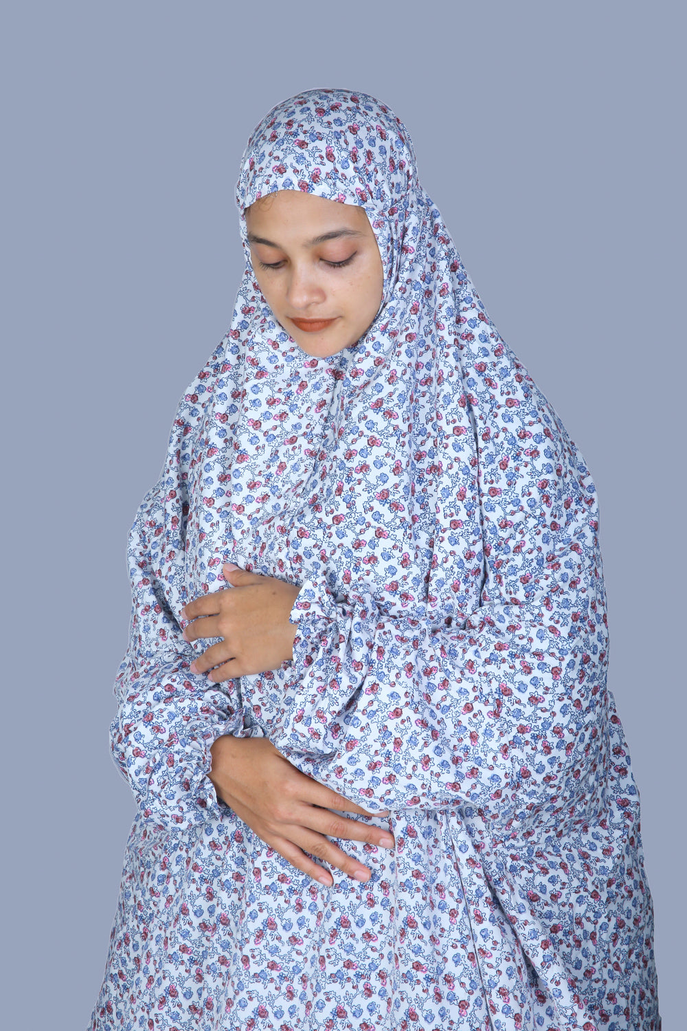 Crepe Prayer Dress / Salah Dress / Prayer Abaya(Color Print)