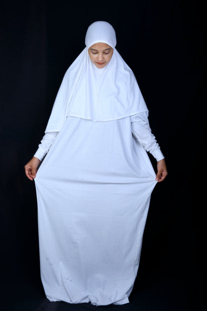 Cotton Prayer Dress / Salah Dress / Prayer Abaya – Made from Baby Cloth (100% Organic Cotton)