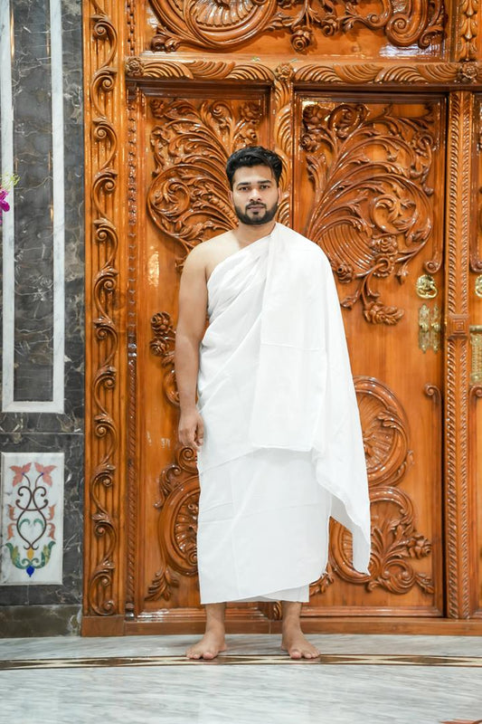 Imported Ihram Cloth (Polyester-Cotton Blend)